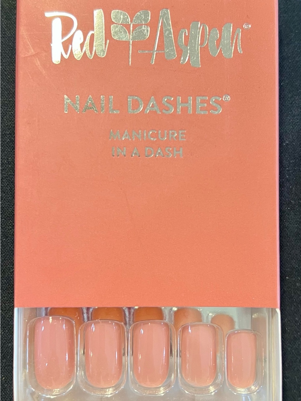 Red Aspen Primrose Perfect Nail Dashes Peach Pink Press On Nails New